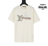 Camiseta Louis Vuitton White Embroidered Lovers