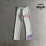 Conjunto Syna World College Logo Cinza/Rosa