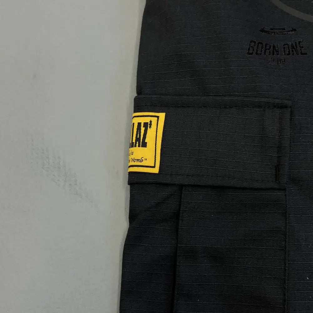 Shorts Cargo Corteiz Logo Preto