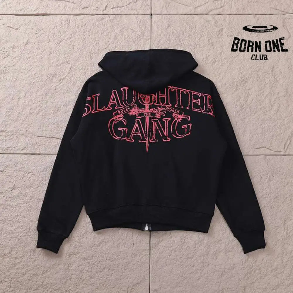 Moletom Corteiz x 21 Savage Slaughter Gang Preto