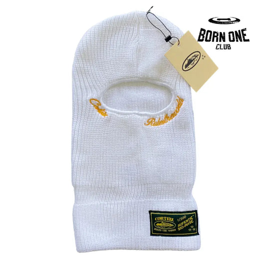 Balaclava Corteiz Rules The World White