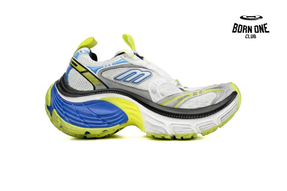 Balenciaga 10XL White Gray Black White Blue Fluorescent Green