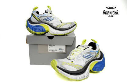 Balenciaga 10XL White Gray Black White Blue Fluorescent Green