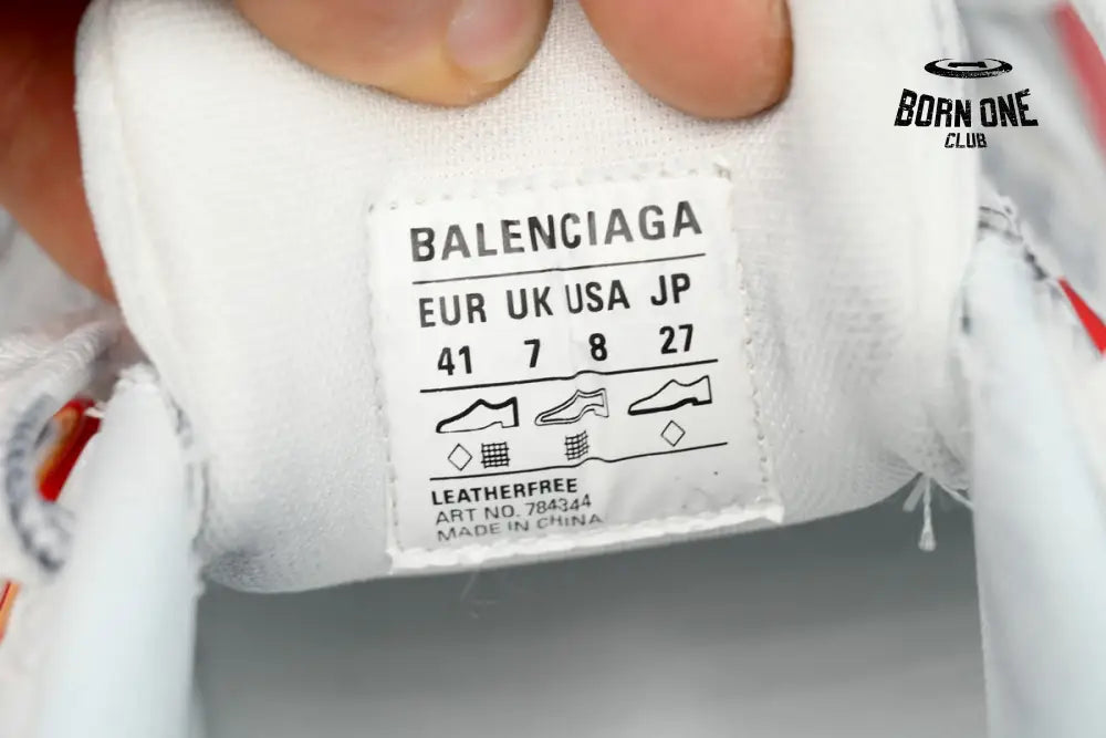 Balenciaga 10XL White Gray White Red