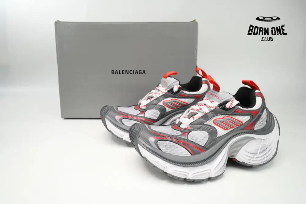 Balenciaga 10XL White Gray Red