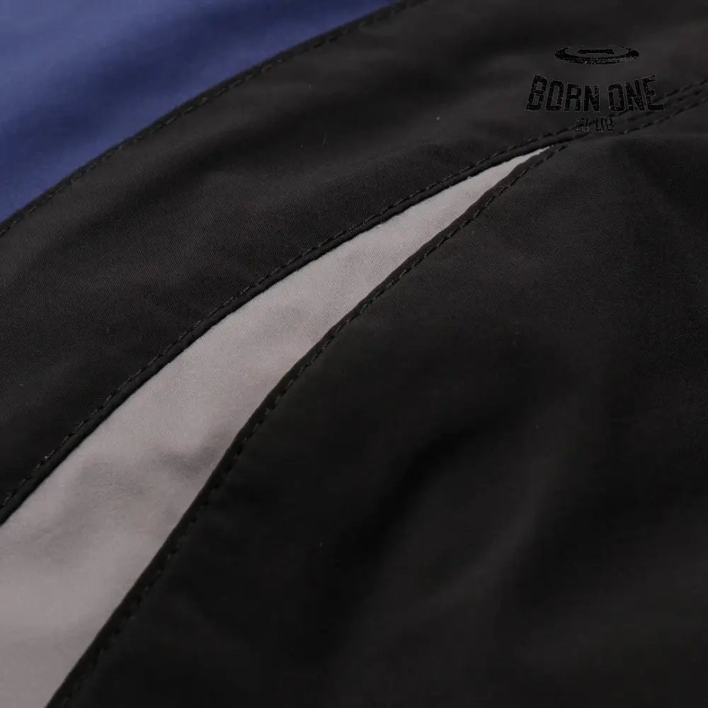 Balenciaga 3B Sports Icon Medium Fit Tracksuit Jacket in Black Blue Jaqueta