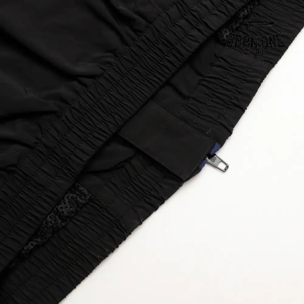 Balenciaga 3B Sports Icon Medium Fit Tracksuit Jacket in Black Blue Jaqueta