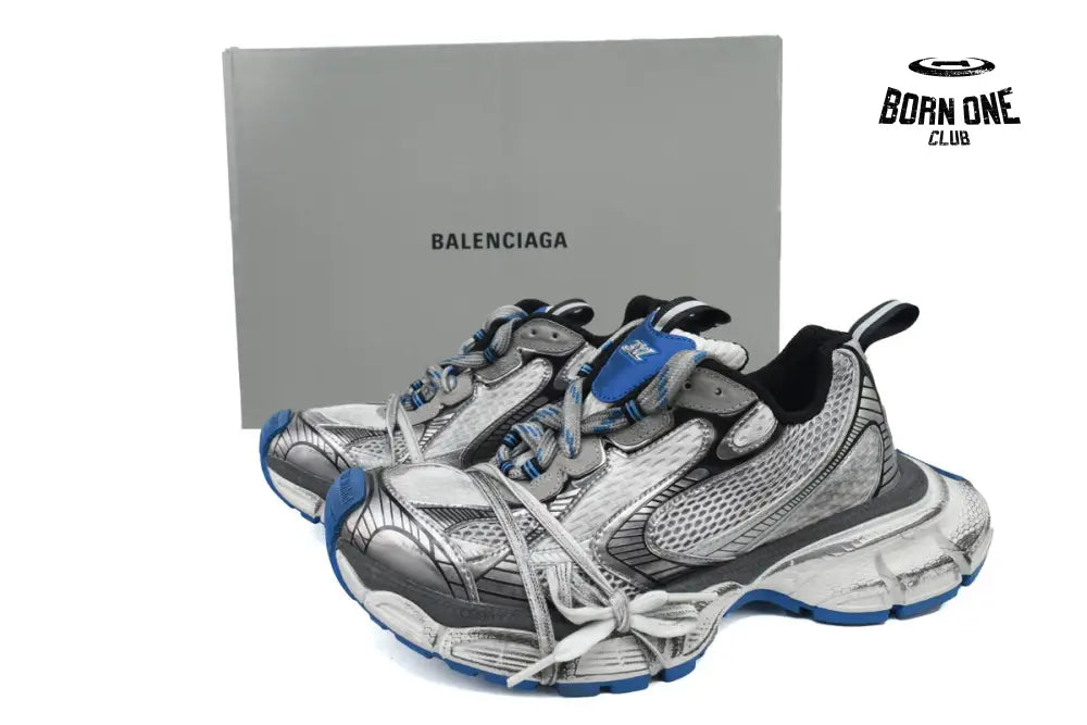 Balenciaga 3XL Grey White Blue