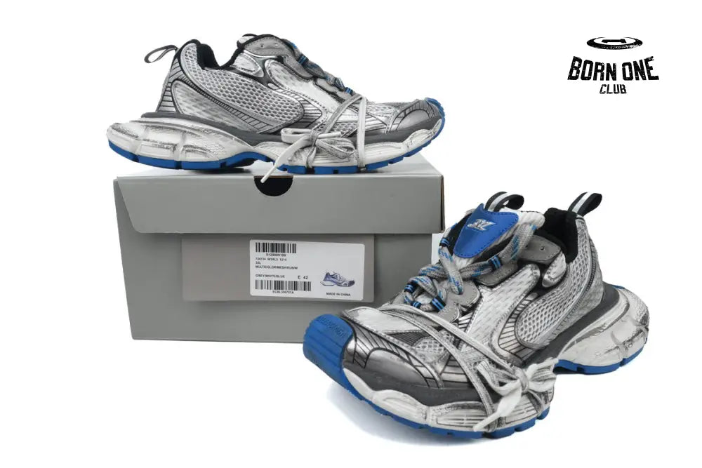 Balenciaga 3XL Grey White Blue