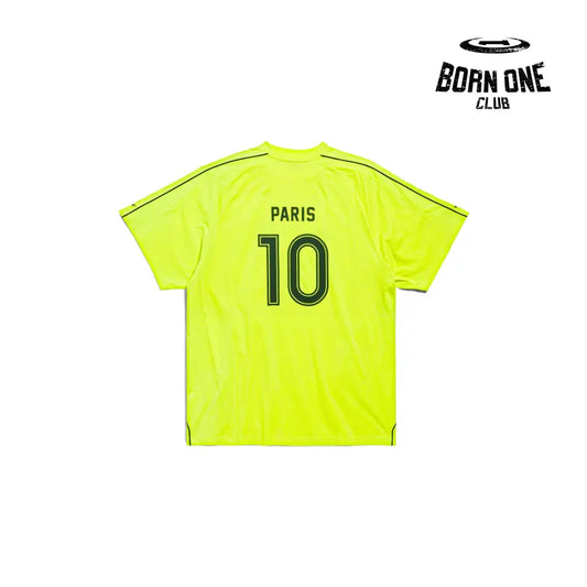 BALENCIAGA BARCELONA SOCCER TSHIRT IN NEON YELLOW Balenciaga Track Black