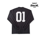 Balenciaga Basketball Long Sleeve Large Fit T-Shirt in Black Camiseta