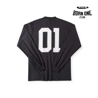 Balenciaga Basketball Long Sleeve Large Fit T-Shirt in Black Camiseta