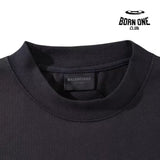 Balenciaga Basketball Long Sleeve Large Fit T-Shirt in Black Camiseta