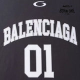 Balenciaga Basketball Long Sleeve Large Fit T-Shirt in Black Camiseta