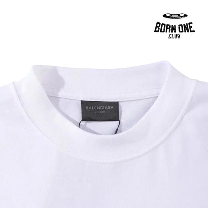 Balenciaga Basketball Long Sleeve Large Fit T-Shirt in Off White Camiseta
