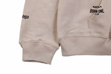 Balenciaga Beige Multilogo Hoodie Moletom Sweatshirts