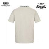 Balenciaga Beige T-Shirt with Abstract Graphic Camiseta T-shirt
