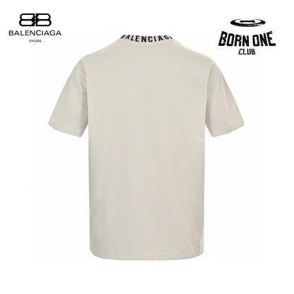 Balenciaga Beige T-Shirt with Abstract Graphic Camiseta T-shirt
