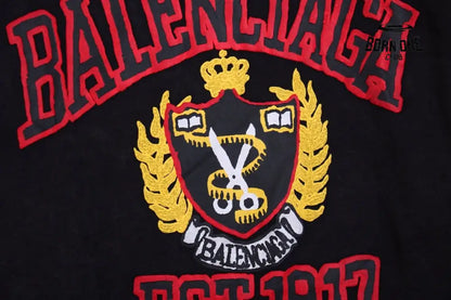 Balenciaga Black Crest Hoodie Moletom Sweatshirts