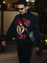 Balenciaga Black Crest Hoodie Moletom Sweatshirts