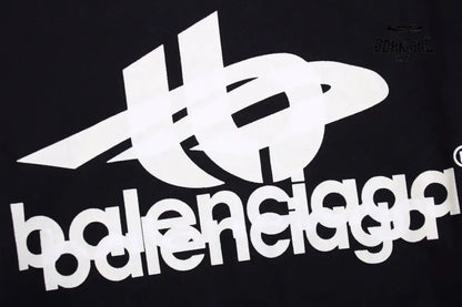 Balenciaga Black Graphic Hoodie Moletom Sweatshirts