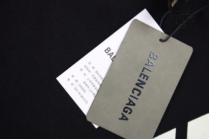 Balenciaga Black Graphic Hoodie Moletom Sweatshirts