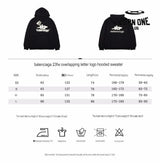 Balenciaga Black Graphic Hoodie Moletom Sweatshirts