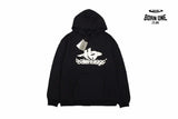 Balenciaga Black Graphic Hoodie Moletom Sweatshirts