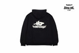 Balenciaga Black Graphic Hoodie Moletom Sweatshirts