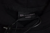 Balenciaga Black Graphic Hoodie Moletom Sweatshirts