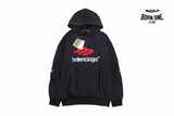 Balenciaga Black Hoodie Moletom Sweatshirts