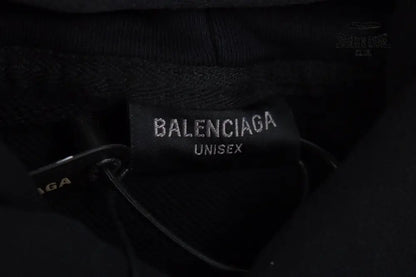 Balenciaga Black Hoodie Moletom Sweatshirts