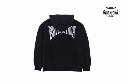 Balenciaga Black Hoodie Moletom Sweatshirts