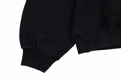 Balenciaga Black Hoodie with ’I Love’ Graphic Moletom Sweatshirts
