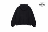 Balenciaga Black Hoodie with ’I Love’ Graphic Moletom Sweatshirts