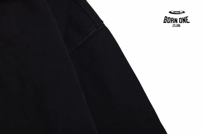 Balenciaga Black Hoodie with ’I Love’ Graphic Moletom Sweatshirts