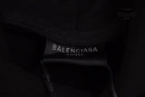 Balenciaga Black Multilogo Hoodie Moletom Sweatshirts