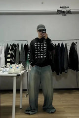 Balenciaga Black Multilogo Hoodie Moletom Sweatshirts