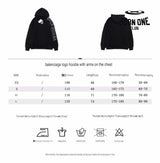 Balenciaga Black Oversized Hoodie Moletom Sweatshirts