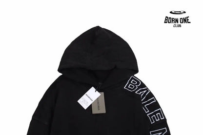 Balenciaga Black Oversized Hoodie Moletom Sweatshirts