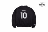 Balenciaga Black Zip-Up Track Jaqueta Sweatshirts