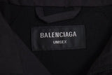 Balenciaga Black Zip-Up Track Jaqueta Sweatshirts