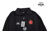 Balenciaga Black Zip-Up Track Jaqueta Sweatshirts