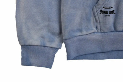 Balenciaga Blue Graphic Hoodie Moletom Sweatshirts