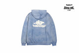 Balenciaga Blue Graphic Hoodie Moletom Sweatshirts