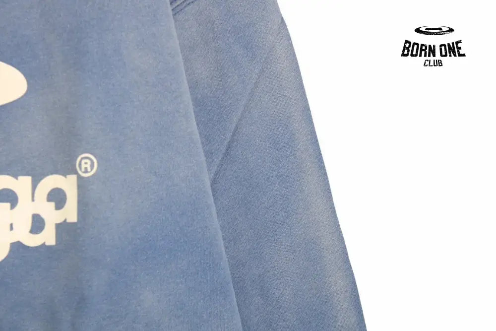 Balenciaga Blue Graphic Hoodie Moletom Sweatshirts