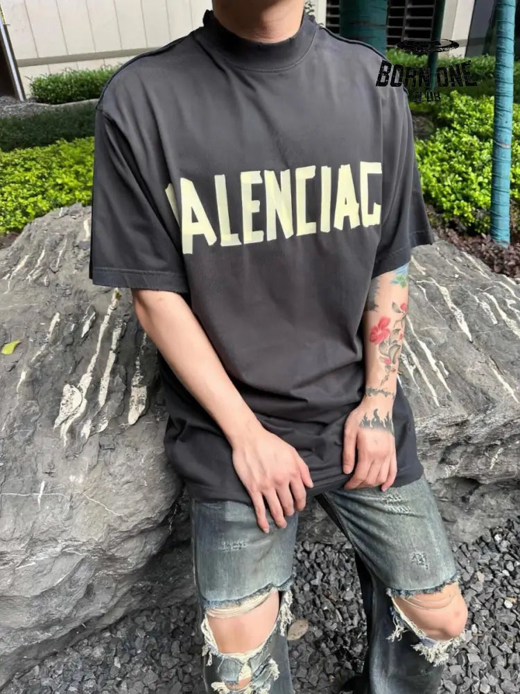 Balenciaga Bold Logo Black T-Shirt Camiseta T-shirt