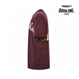 Balenciaga Burgundy Logo T-Shirt Camiseta T-shirt