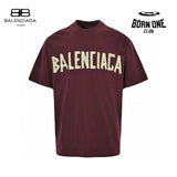 Balenciaga Burgundy Logo T-Shirt Camiseta T-shirt