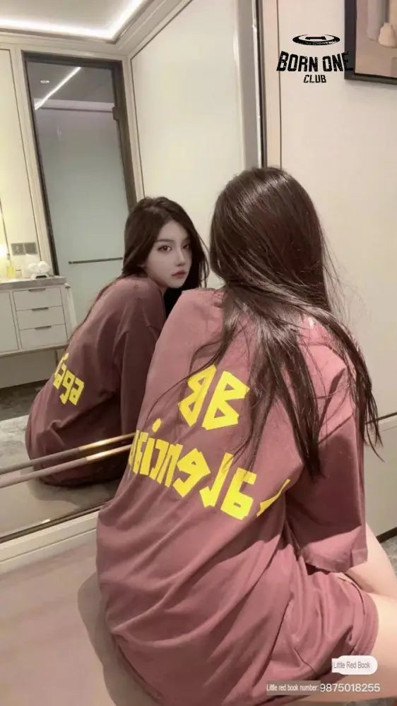 Balenciaga Burgundy Logo T-Shirt Camiseta T-shirt